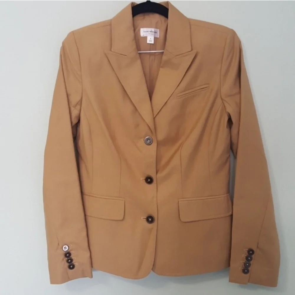 Isaac Mizrahi for Target Tan 3 Button Blazer Women’s Size 14 Career Office EUC